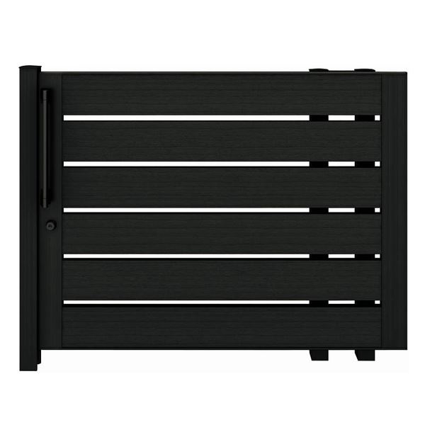 【送料無料】YKKAP ルシアススライド W03型 標準柱 12-12R 片引き 片面シリンダー錠セット 『横板格子 ..