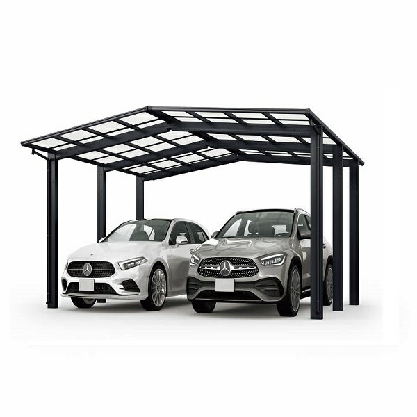 【キャンペーン対象商品】【商品のみ】カーポート 2台用 YKKAP YKK エフルージュFIRST 1500タイプ アル..