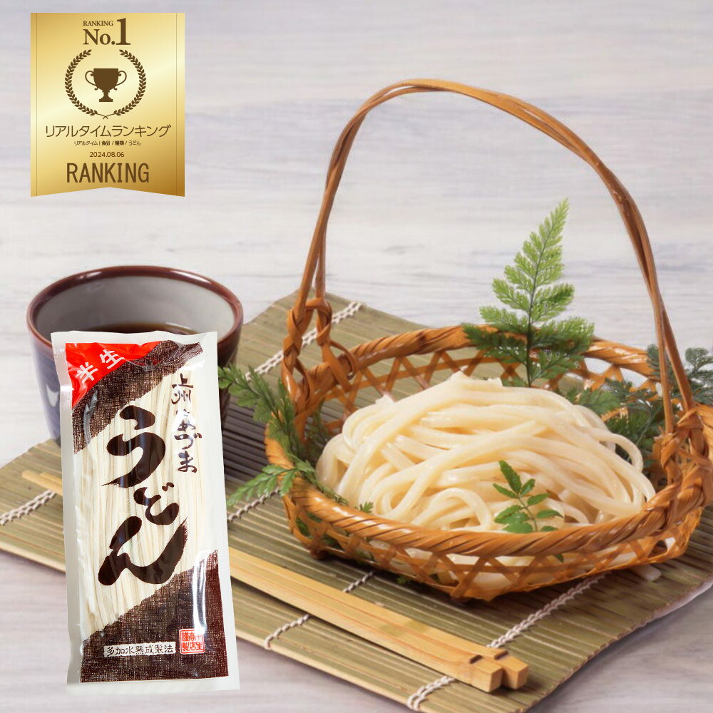 上州あづまうどん 半生うどん 300g×10袋入(20人前) 太麺でモチモチ感とコシが特徴 【送料無料】