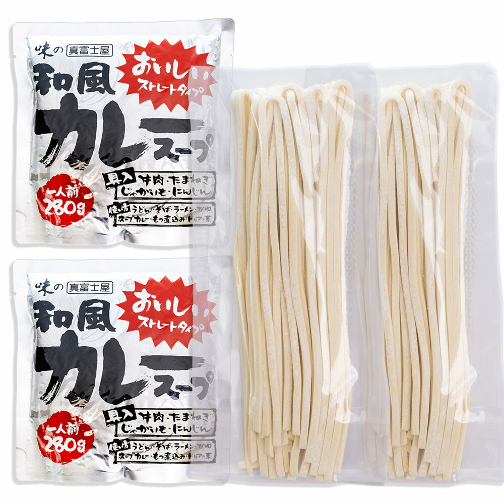 和風カレーうどんセット 2人前セット 桐生うどん 130g×2 カレースープ 280g 追跡可能メール便 送料無料