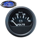 Faria ボルトメーター(電圧計) 12V EURO ブラック(10~16V表記) 612821