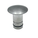 ペデスタル ベース プラグ キャップ 0.75インチ 19mm アルミ シルバー 311001