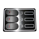 防水パネル ロッカー スイッチ 3連 ON-OFF 100375 ボート用品
