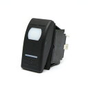 防滴ロッカースイッチ (ON)-OFF 12V 16A インジケーターライト付 712402 ボート用品