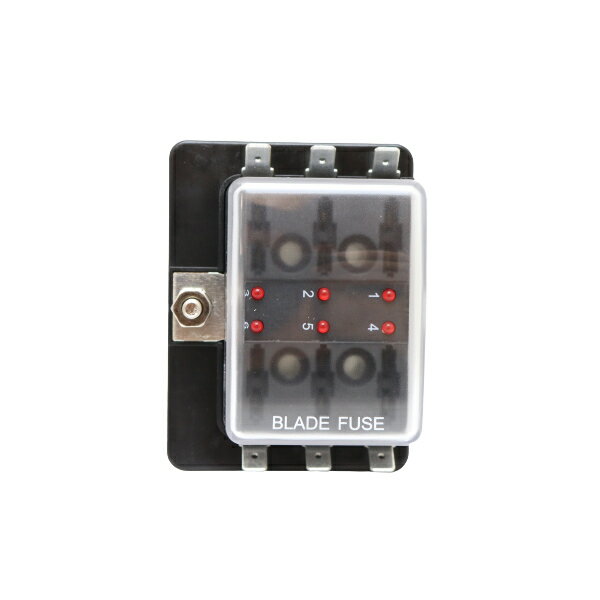 ブレード ヒューズホルダー 6ヒューズ ヒューズブロック バスバーなし 815142 ボート用品