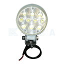 ハイパワー LEDライト 10LED スポットライト 丸型 9~36V 633617 【在庫限り】