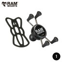 【即納】 ラムマウント 直接仕入 RAM-HOL-UN7BU 1インチボール Xグリップ テザー付き iphone 対応 バイク スマホホルダー ハーレー 携帯ホルダー RAMマウント RAM MOUNTS 代理店