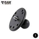 RAM MOUNTS ラムマウント ラウンドベース スタッド付き カメラマウント RAMマウント 1 インチボール トップパーツ 682021 RAM-B-202AU 取扱店 販売店 カメラ 三脚 1/4ネジ 三脚穴 小ネジ