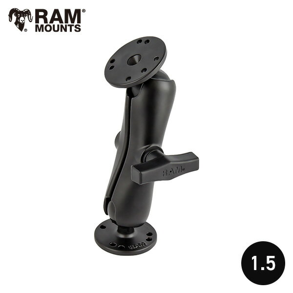 【即納】 RAM-101U RAM MOUNTS ラムマウント 魚探マウント RAMマウント 1.5インチボール ラウンド 円形 丸型 RAM-101…