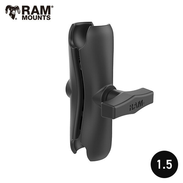 RAM-201U RAM MOUNTS ラムマウント ミディアムアーム ダブルソケット RAMマウント 1.5インチボール 700201 ジョイント 取扱店 販売店 魚探マウント 車載ホルダー 艤装 GPS魚探 自転車 通販