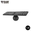 選べるマウントシリーズ！ RAM MOUNTS ラムマウント ベース RAMマウント 1.5インチボール 701118 【あす楽】 取扱店 販売店 魚探マウント 取り付け 架台 バス釣り 魚探ホルダー 足漕ぎカヤック 部品 艤装パーツ カヤック フィッシング GPS魚探 キサカ