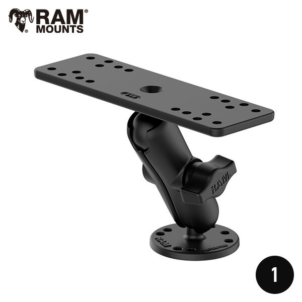 RAM-B-111U RAM MOUNTS ラムマウント 魚探マウント RAMマウント 取り付け 架台 1インチボール 708111 取扱店 販売店 ガーミン ホンデックス 部品 アルミボート 足漕ぎカヤック 魚群探知機 キサカ サウザー