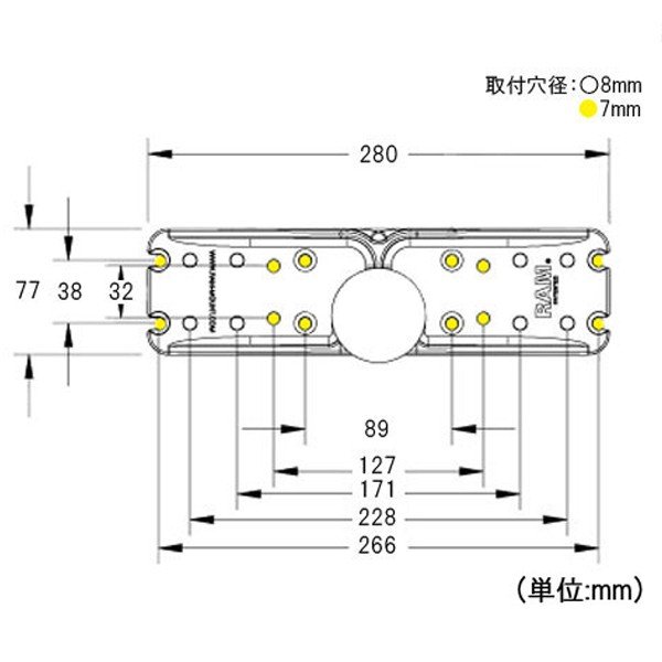 ��¨Ǽ �������ʤ�ĩ���桪�� ���ޥ���� RAM-D-111BU ��õ�ޥ���� �١��� 2.25������ܡ��� RAM�ޥ���� ��õ ����դ� ���� ������� �Х���� �ޥ��ǥХ����ޥ���� RAM MOUNTS ��������Ź