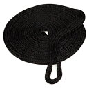 モヤイロープ ブラック 黒 アイ加工 φ9.5mm×6m 540271 係船ロープ マリンロープ もやいロープ 係留 ひも ボート