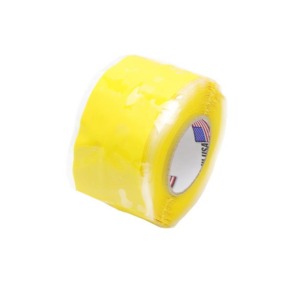 自己融着シリコンテープ イエロー 黄色 25mm 3m 絶縁テープ 885068 振動子ケーブル 固定