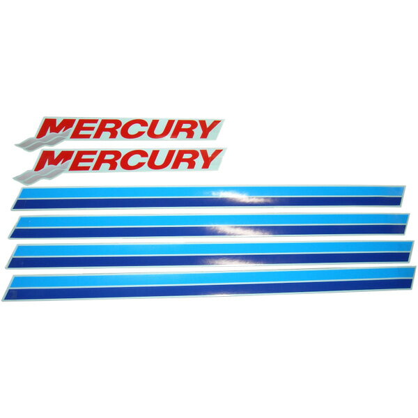 MERCURY ボートトレーラー用 サイドフレームストライプデカールセット 67-811703J96