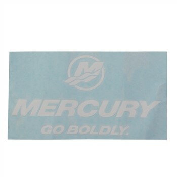 MERCURY マーキュリー デカール ステッカー 転写 ホワイト 「MERCURY GO BOLD