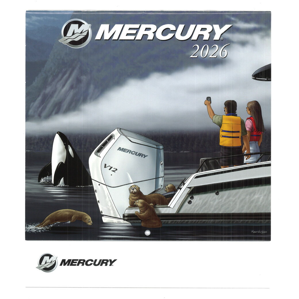 【ネコポス8点まで可】 マーキュリー MERCURY 2026版 公式 壁掛カレンダー ウォールカレンダー
