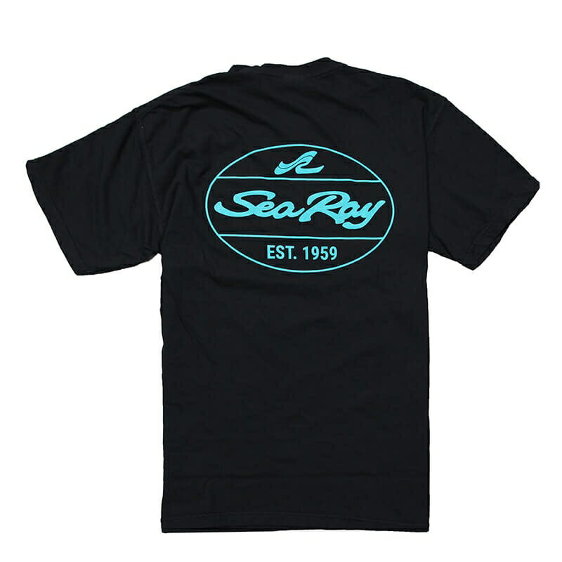 Rakuten - SeaRay メンズ レディース Sサイズ ユニセックス 半袖 Tシャツ ヘビーウェイト コットン ウォッシュ加工 黒 ブラック 厚め シーレイ USサイズ SR9156-S