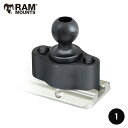 RAM MOUNTS ラムマウント クイックリリース トラックボールベース RAMマウント 1インチボール 180261 RAP-B-383U 取扱店 販売店 カヤック 部品 艤装パーツ カヤック フィッシング ホビーカヤック