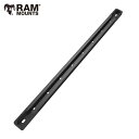 RAM MOUNTS ラムマウント タフトラック モジュラーアルミニウム ブラック 13インチ 330mm 180343 RAM-TRACK-EXA-13BU 取扱店 販売店 カヤック レールマウント 艤装パーツ レール ダッシュボード カヤック フィッシング キャンピングカー ペダル式カヤック 足漕ぎカヤック