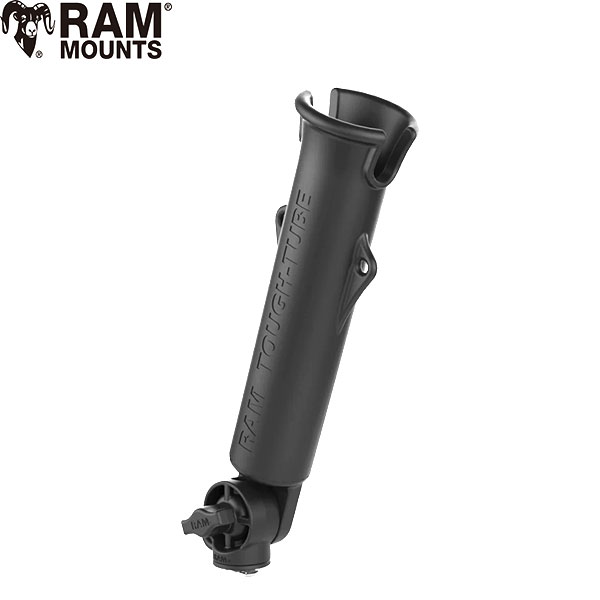  RAP-394-418 RAM MOUNTS ラムマウント カヤック ロッドホルダー 船 丸型 Tボルト付き トラックベース式 RAMマウント 184131 竿立て パイプ 竿受け ロット立て ロットホルダー ロットスタンド オフショア 釣竿ホルダー 艤装 足漕ぎカヤック フィッシング