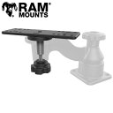 【即納】 ラムマウント 直接仕入 RAM-111BTU スイングアーム トップ ベース RAMマウント 230111 取扱店 販売店 魚探マウント 取り付け 架台 バス釣り カヤック フィッシング GPS魚探 2ステーション RAM MOUNTS