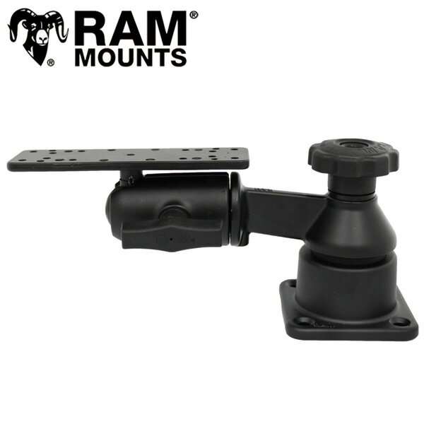 【即納】 RAM-109HSB RAM MOUNTS ラムマウント 魚探マウント 2ステーション スイングアーム 360度 回転 壁掛け RAMマウント 船 231090 セカンドステーション 取扱店 販売店 ガーミン ローラン…