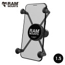 選べるマウントシリーズ！ RAM MOUNTS ラムマウント iphone 14 対応 Xグリップ X-グリップ アイフォン ジムニー 携帯マウント RAMマウント 1.5インチボール 601083 RAM-HOL-UN10BCU 取扱店 販売店 スマホスタンド ハーレー バイクスマホホルダー オフロードバイク