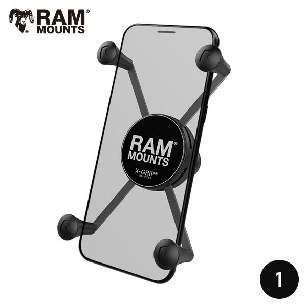 選べるマウントシリーズ！ RAM MOUNTS ラムマウント iphone 14 対応 Xグリップ RAMマウント バイクスマホホルダー 1インチボール 608010 RAM-HOL-UN10BU ジムニー ハーレー 携帯 ハンドルバーマウント 車載 スマホマウント ツーリング オフロードバイク モタード