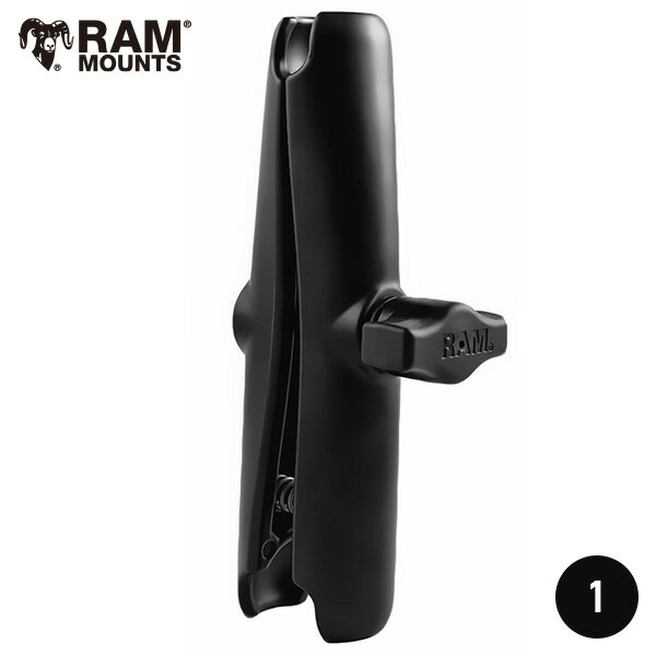 【即納】 RAM-B-201U-C RAM MOUNTS ラムマウント ロングアーム ダブルソケット RAMマウント 1インチボ..