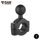 選べるマウントシリーズ！ RAM MOUNTS ラムマウント バイク 取り付け バーマウントベース トルク RAMマウント 1インチボール 708254 RAM-B-408-75-1U 取扱店 販売店 バイク ハーレー GoPro ハンドルバー 固定 アクセサリー 車載 ハンドルマウント バイクマウント