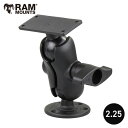 一流の頑丈を手に入れる！ RAM MOUNTS 魚探マウント ラムマウント RAMマウント 2.25インチボール ハミンバード 魚探 取り付け 架台 2×5インチトップ 742501 RAM-D-202-25-C-202U 取扱店 販売店 固定 バス釣り バスボート 艤装パーツ 通販 魚群探知機