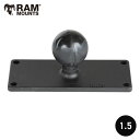 選べるマウントシリーズ！ RAM MOUNTS ラムマウント ベース 2×5インチ RAMマウント 1.5インチボール 820500 RAM-202U-25 取扱店 販売店 魚探 取り付け 架台 固定 足漕ぎカヤック 魚探マウント バス釣り アルミボート バスボート 艤装パーツ 取り付け フィッシング