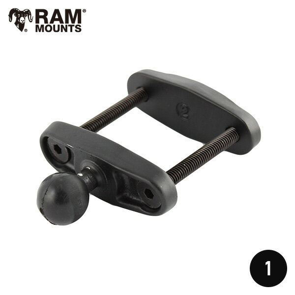 RAM MOUNTS ラムマウント クランプベース Sサイズ 幅52mmまで RAMマウント 1インチボール 824783 RAM-B-247U-2 取扱店 販売店 フォークリフト 支柱 スチール棚 クランプマウント