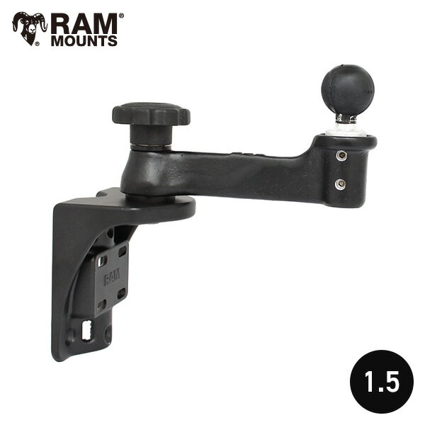 RAM MOUNTS ラムマウント 2ステーション スイングアーム 6インチ 360度 回転 壁掛け RAMマウント 1.5インチボール 取扱店 販売店 アルミボート バスボート 魚探マウント 2次ステーション 艤装…