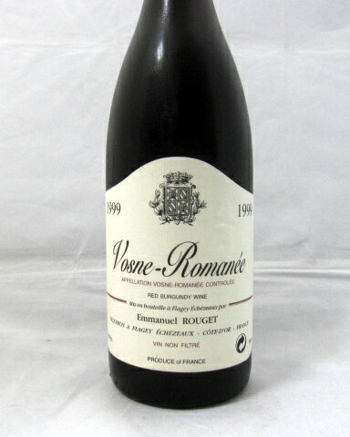 ヴォーヌ・ロマネ　エマニュエル・ルジェ　[1999]750ml（Emmanuel Rouget）【赤ワイン】【フランス】【神の雫】【アンリ・ジェイエ　後継者】【ブルゴーニュ】【輸入元フィラデス】