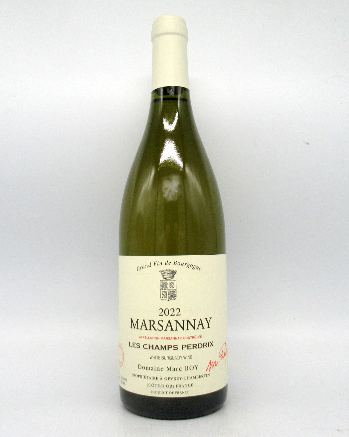 【5月1日エントリー3本購入でP20倍】【5月1日・ポイント5倍】ドメーヌ・マルク・ロワ　[2022]　マルサネ・ブランレ・シャン・ペルドリ　750ml【ブルゴーニュ】【白ワイン】【ワイナート】（Marc ROY）