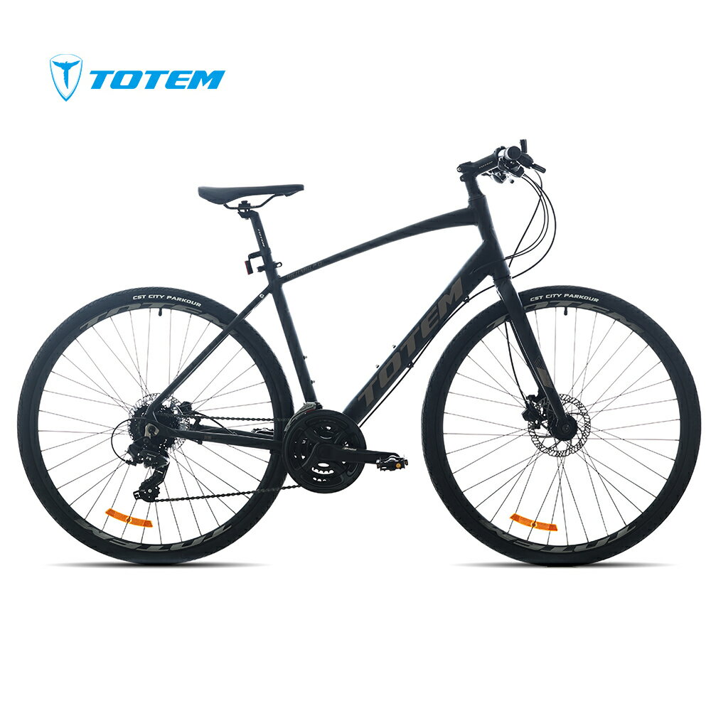 Totem自転車 LCD クロスバイク 700C*35C シマノ製24段変速 shimano 自転車 軽量アルミニウム合金6061 T6（特許取得） 油圧式ディスクブレーキ シマノ 高速走行 公路走行 急坂登降 シティサイクル スポーツ アウトドア 通勤 通学 街乗り 買い物 誕生日 送料無料 TOTEM