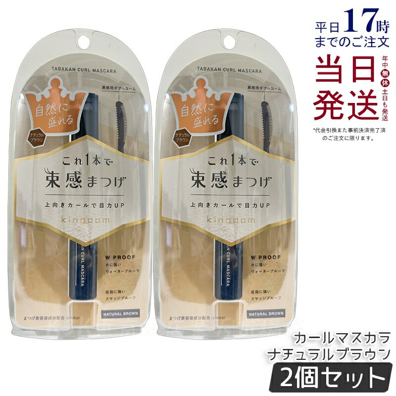 【2個セット】キングダム 束感カールマスカラ ナチュラルブラウン 6g 繊細なオーロラパール Kingdom 保湿 補修 美容液成分配合 長時間持続マスカラ 国...