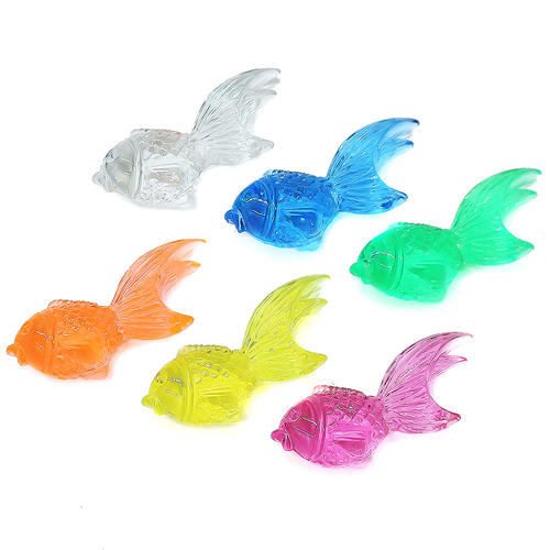 アクリルアイス ジュエルアイス 蛍光クリア 金魚 （ 1kg ）{ すくい 宝石すくい ジ...
