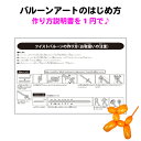 バルーンアート説明書 はじめてのツイストバルーン 人気のあの動物が作れちゃう 1円プレゼント! 別の商品と一緒にカートに入れてください {細長い風船 サーカス ...