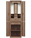 仏壇 国産 日本製 府中モダン【ベルモ】ウォールナット 15×46号 ※設置も無料「家財おまかせ便」で楽々。