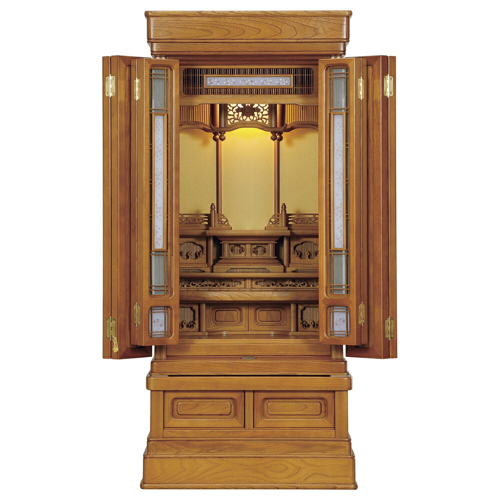 Rakuten - 【ポイント10倍＋クーポン】仏壇 国産 日本製 国産仏壇『優華 栓 SD色』40-16 ※設置も無料「家財おまかせ便」で楽々。