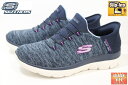 スケッチャーズ スリップ インズ 幅広 レディース スニーカー Slip-ins SKECHERS SUMMITS DAZZLING HAZE 149937W NVPR