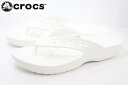 クロックス バヤ 2.0 フリップ メンズ ビーチサンダル crocs BAYA II FLIP 208192 100 WHITEの商品画像