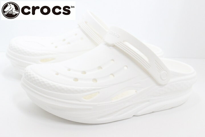 クロックス メンズ レディース クロッグサンダル オフ グリッド crocs off grid clog 209501 100 WHITE