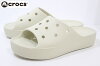 クロックス 厚底 レディース サンダル crocs CLASSIC PLATFORM SLIDE 208180 2Y2 BONE