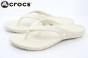 クロックス カディ 2.0 フリップ ウィメン ビーチサンダル crocs WOMEN’S KADEE II FLIP 202492 11S WINTER WHITE