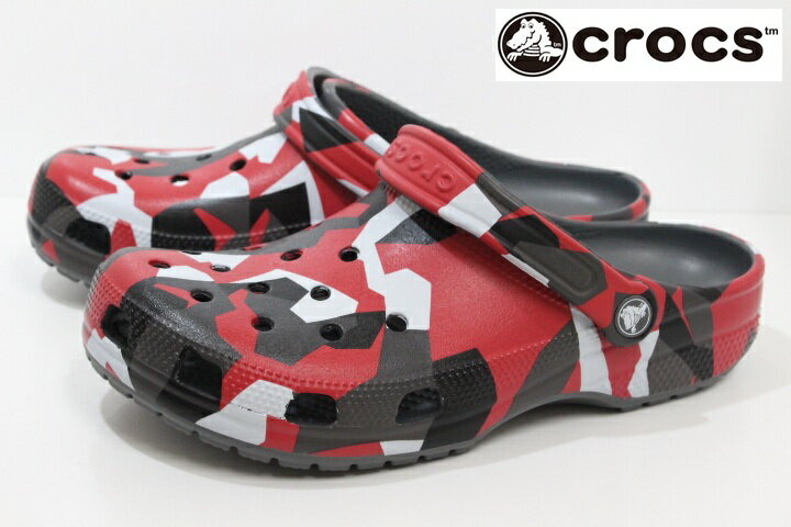 クロックス メンズ クロッグサンダル crocs classic geo camo clog 211009 0IE